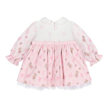 Baby White & Pink Heart Dress
