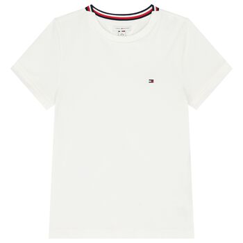 Boys White Logo T-Shirt