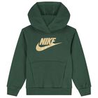 Boys Green Logo Hooded Top, 1, hi-res