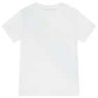 Boys White Logo T-Shirt, 1, hi-res
