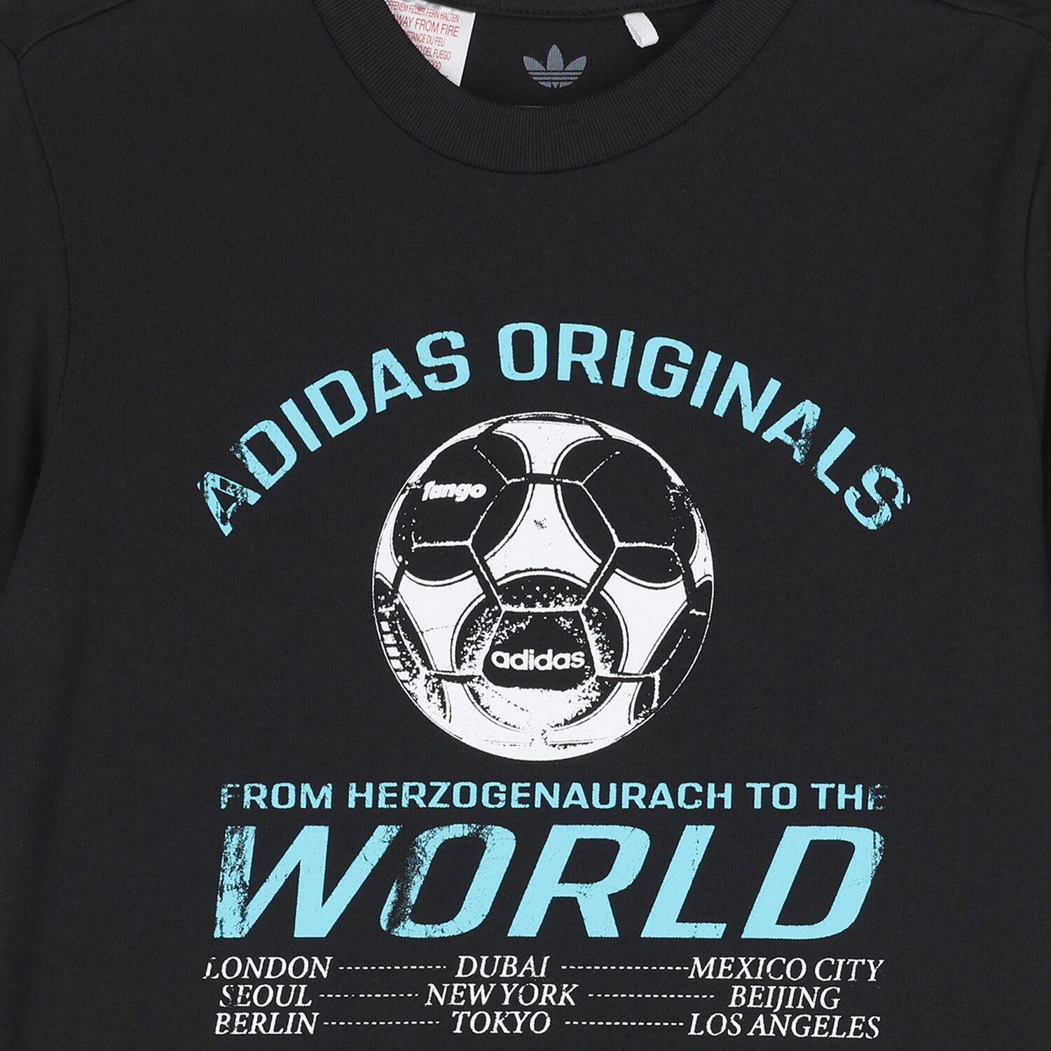 تيشيرت بشعار كرة القدم باللون الأسود, 1, hi-res