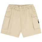 Girls Beige Elephant Shorts, 1, hi-res