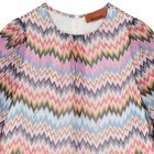 Girls Multi-Coloured Zigzag Dress, 1, hi-res