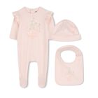 Baby Girls Pink Tiger Babygrow Gift Set, 1, hi-res