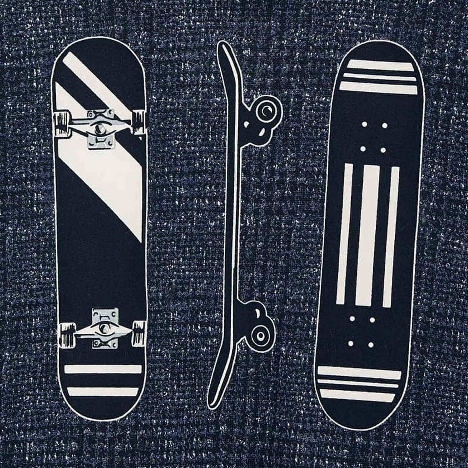 Boys Navy Blue Hooded Sweatshirt, 1, hi-res