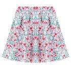 تنورة بنات بالزهور باللون  الوردي والازرق , 2, hi-res