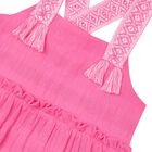 Girls Pink Tiered Dress, 1, hi-res