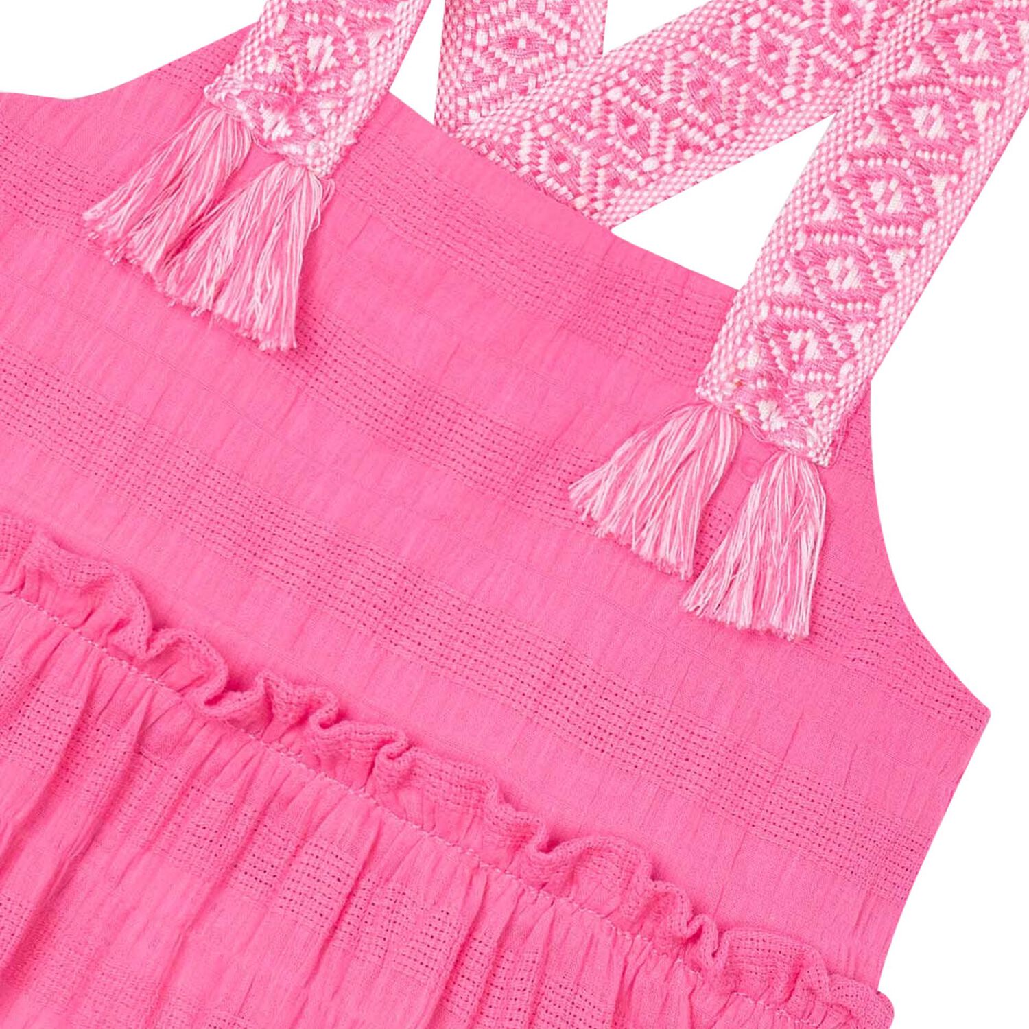 Girls Pink Tiered Dress, 1, hi-res image number null