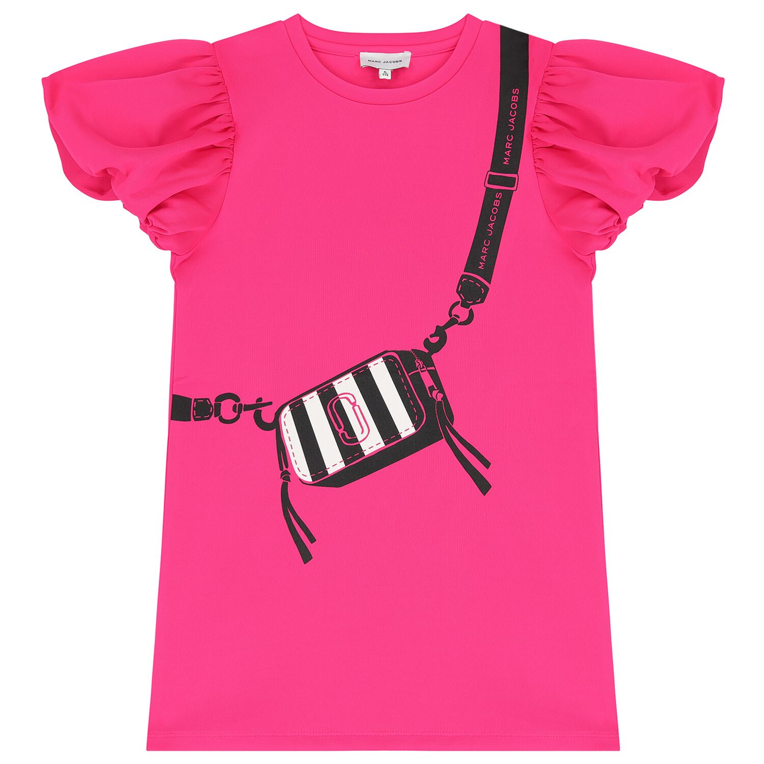 Girls Pink Logo Bag Dress, 1, hi-res