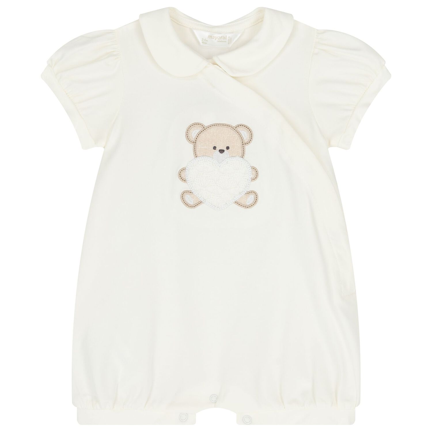 Baby Girls Ivory Rompers ( 2-Pack ), 1, hi-res