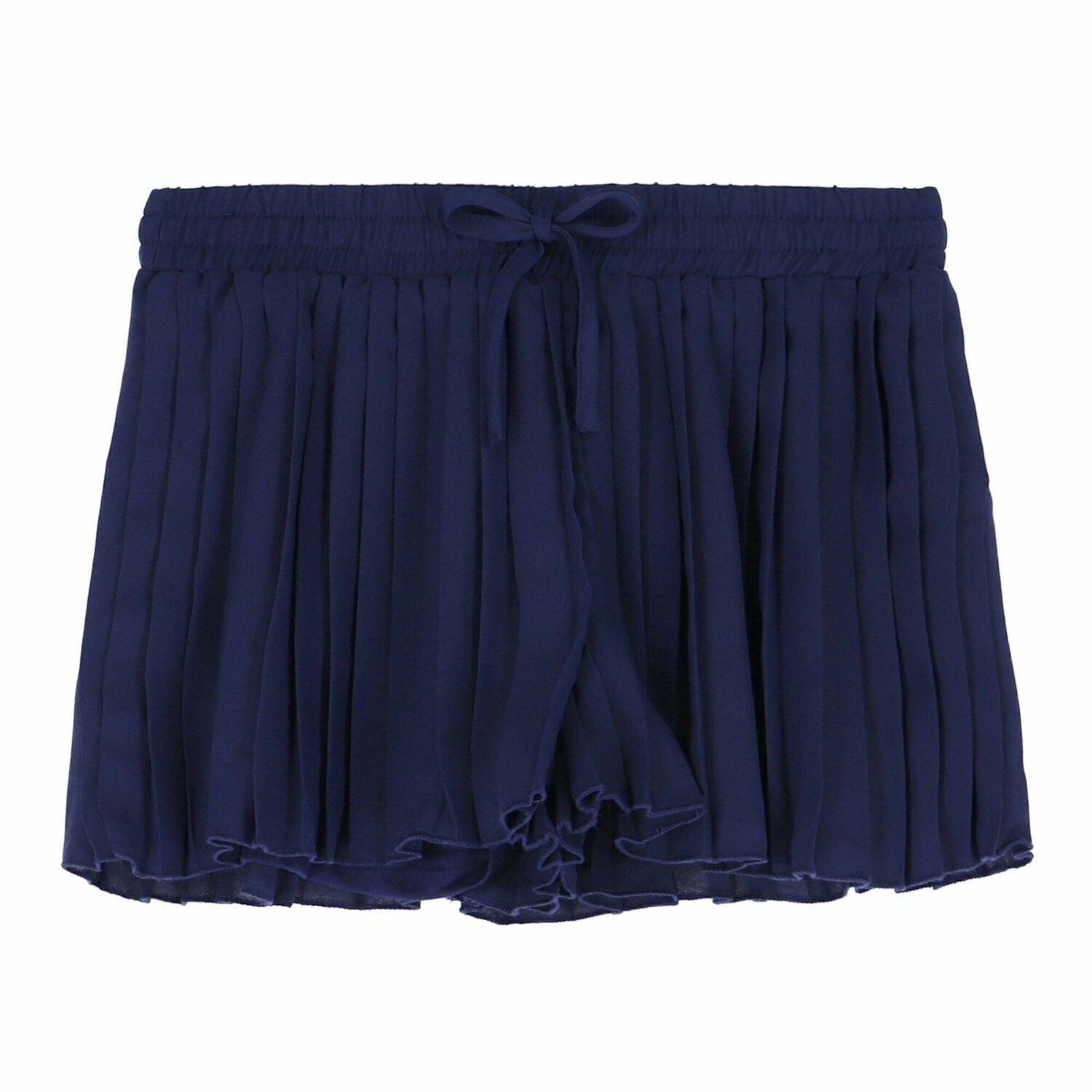 Girls White & Navy Blue Top & Shorts, 1, hi-res image number null