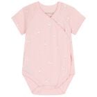 Baby Girls White & Pink Bodysuits ( 2-Pack ), 4, hi-res