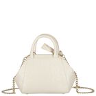 Girls Ivory Faux Leather Handbag ( 21cm ), 2, hi-res
