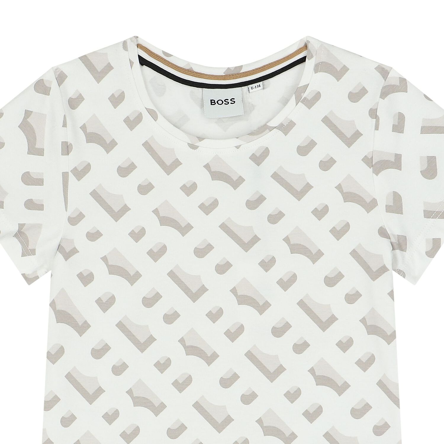 تيشيرت بنات بالشعار باللون الأبيض, 2, hi-res