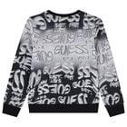 Boys Black & Grey Logo Sweatshirt, 3, hi-res
