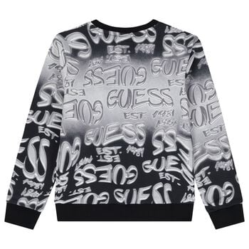 Boys Black & Grey Logo Sweatshirt