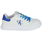 White Logo Trainers, 1, hi-res