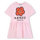 Girls Pink Boke Flower Dress, 1, hi-res