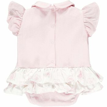 Baby Girls Pink Embellished Bodysuit