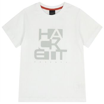 Boys White Logo T-Shirt