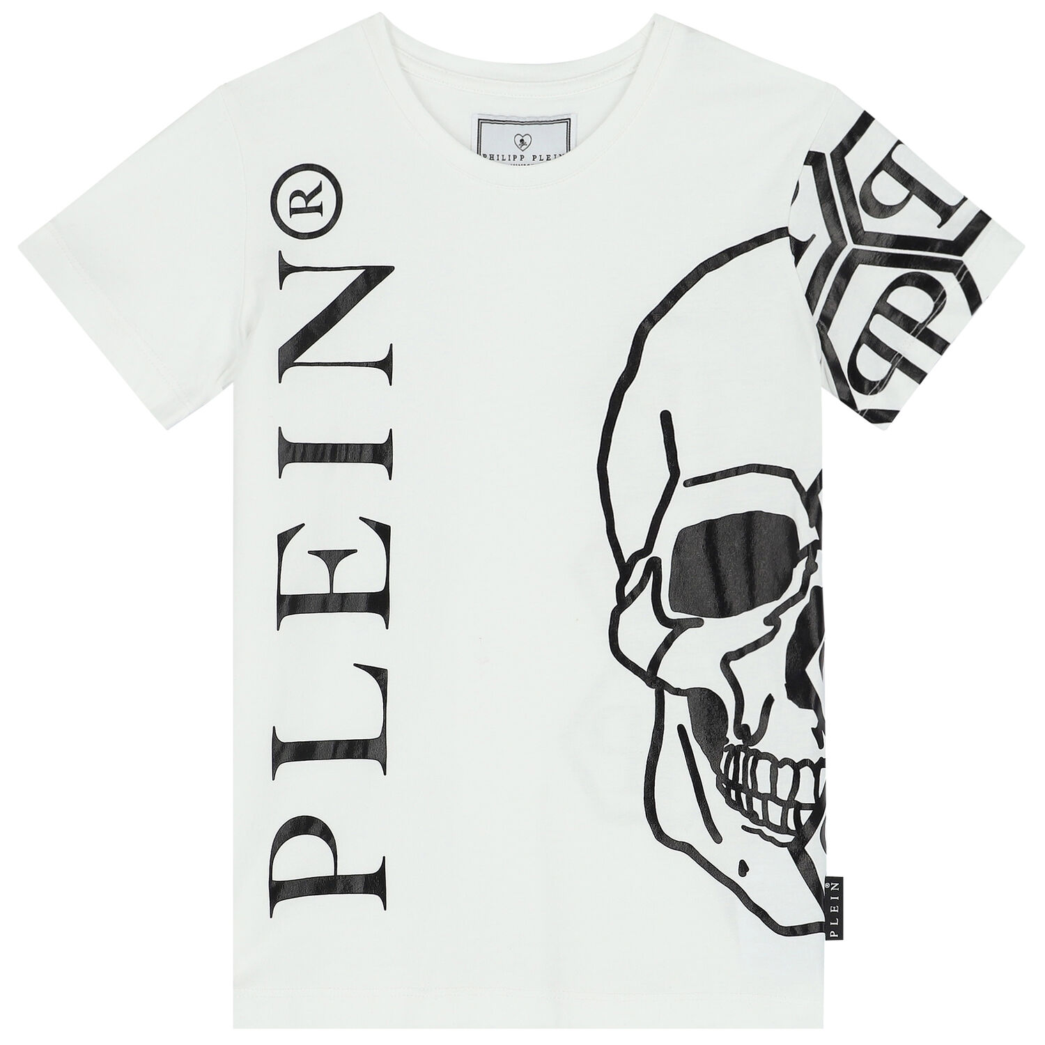 تيشيرت بالشعار باللون الابيض للاولاد, 1, hi-res