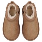 Younger Girls Beige Classic Ultra Mini Suede Boots, 1, hi-res