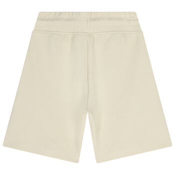 Boys Beige Logo Shorts