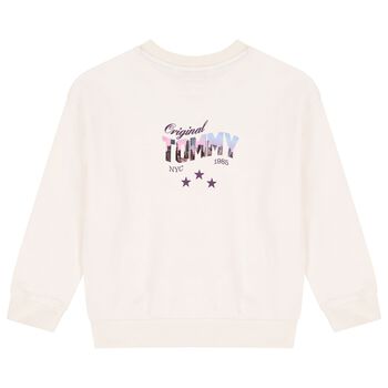Girls Ivory Logo Sweatshirt