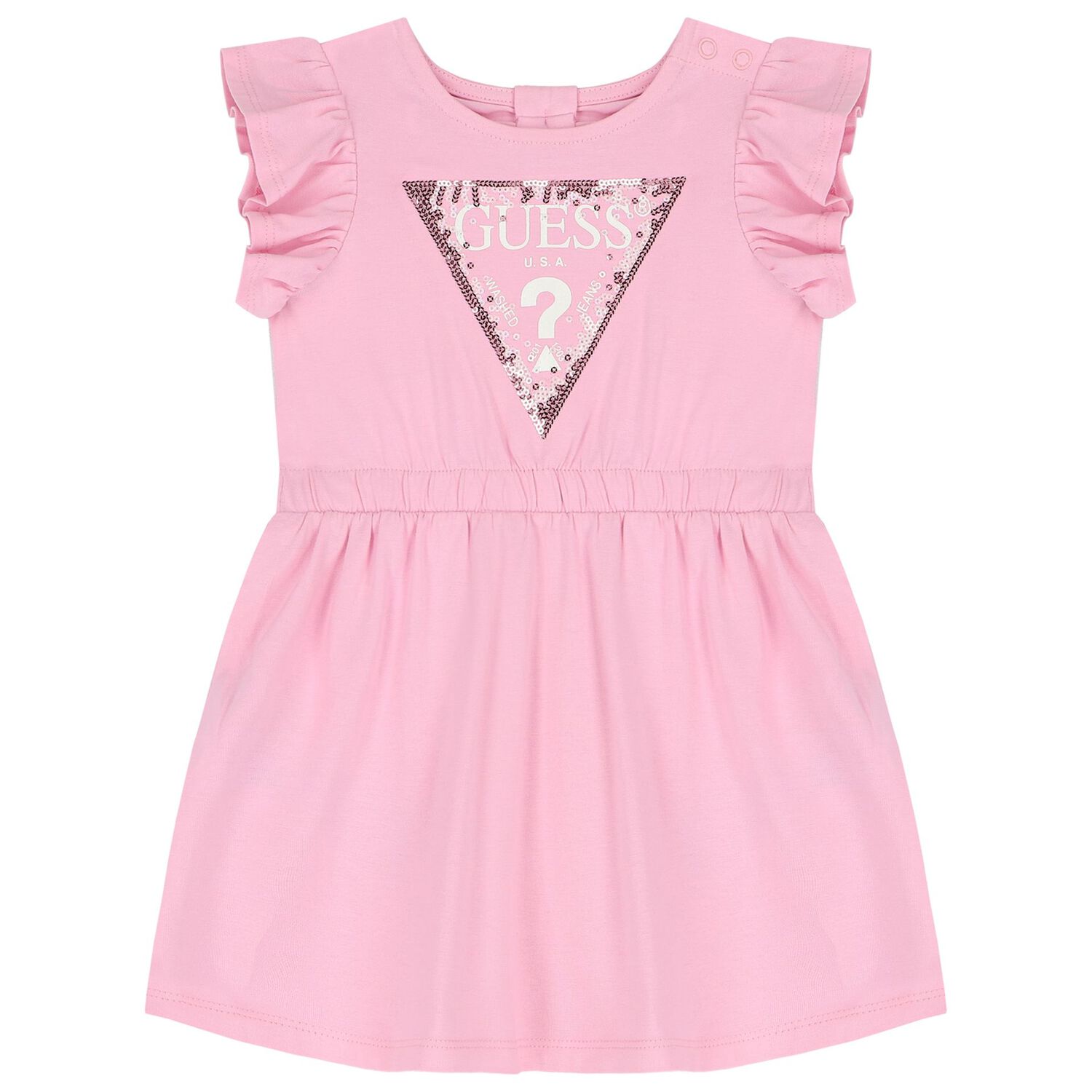 Baby Girls Pink Logo Dress Set, 1, hi-res