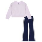 Girls Purple & Navy Blue Disney Leggings Set, 1, hi-res