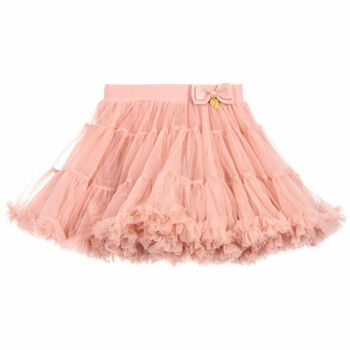 Girls Blush Pink Tulle Skirt