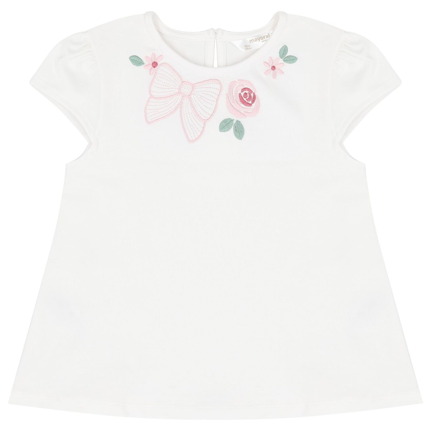 طقم شورت بنات باللون الابيض والوردى (2 قطعه), 1, hi-res image number null