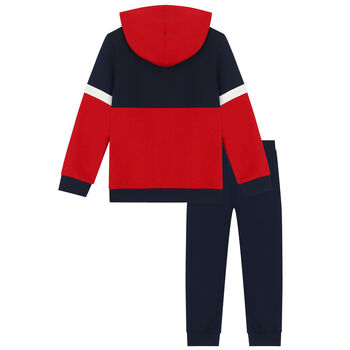 Boys Navy & Red Tracksuit