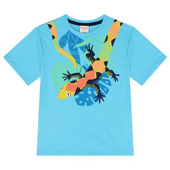 Boys Blue Lizard T-Shirt