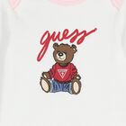 Baby Girls Pink & White Teddy Bear Logo Bodysuit Set, 1, hi-res