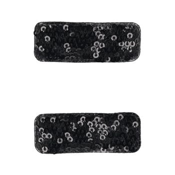 Girls Black Sequin Hairclips ( 2-Pack )