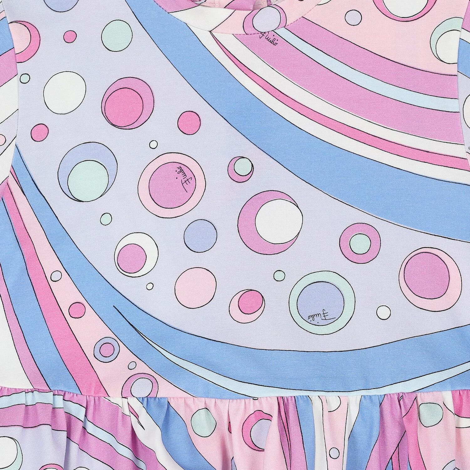 Younger Girls Pink & Lilac Fontane Dress, 2, hi-res