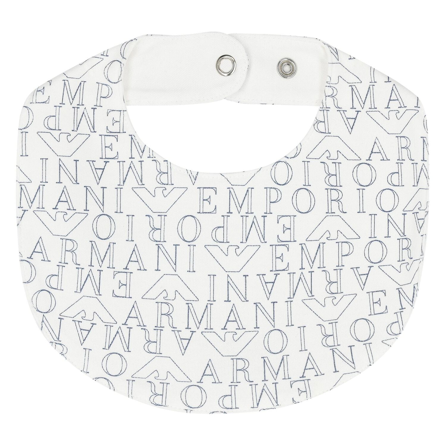 Baby Boys White & Navy Blue Logo Babygrow Set, 2, hi-res image number null