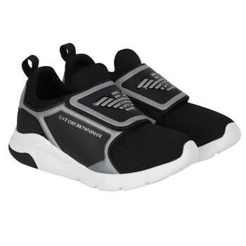 Black & White Logo Trainers