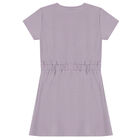 Girls Purple Logo Dress, 1, hi-res