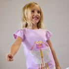 Girls Lilac T-Shirt, 4, hi-res