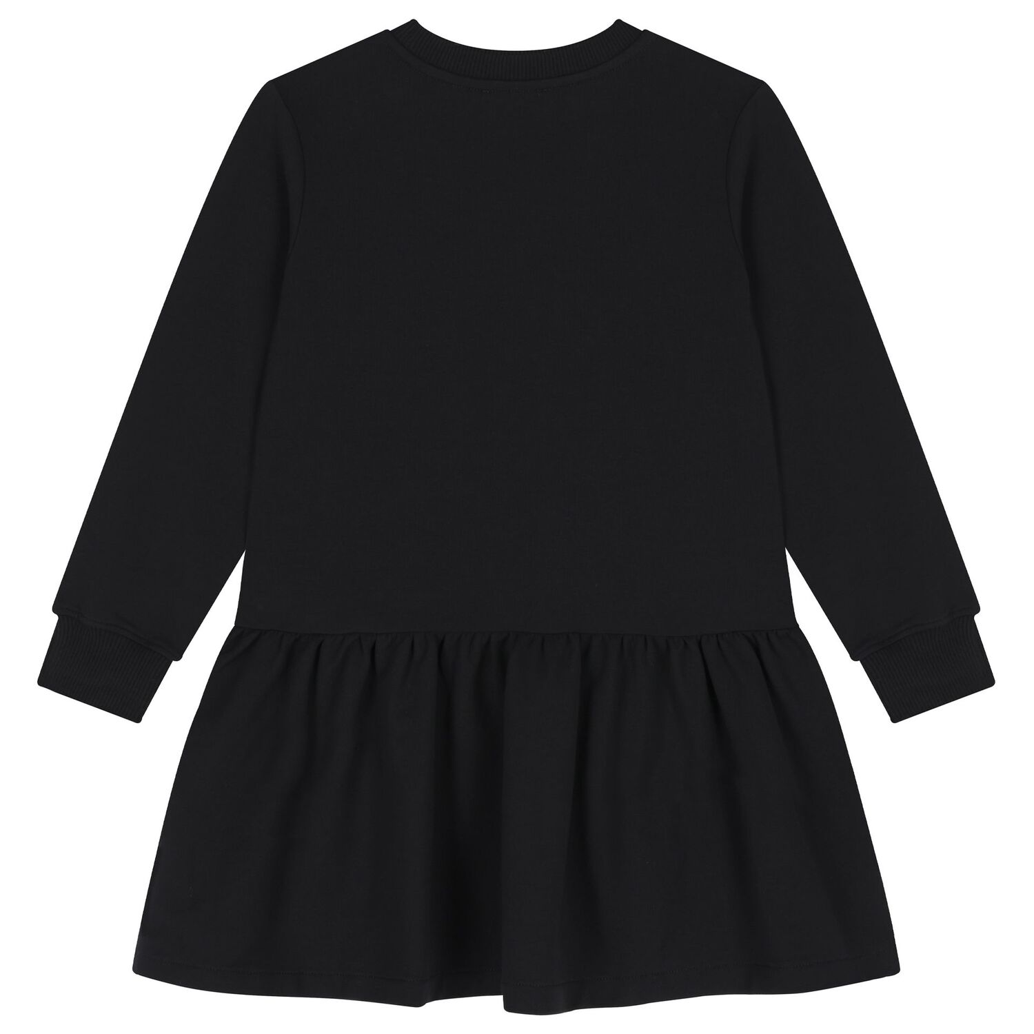 فستان باللون الأسود بشعار تيدي بير للبنات , 3, hi-res