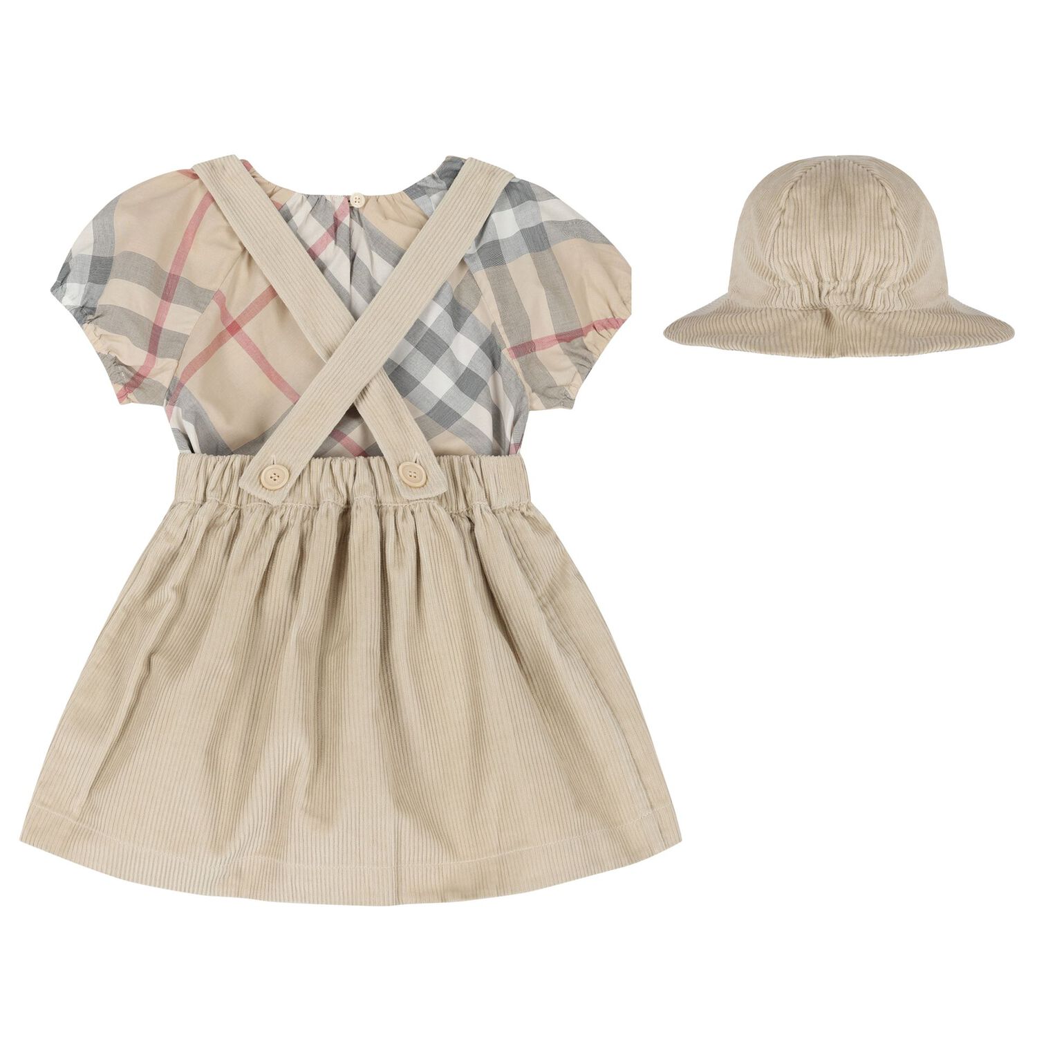Baby Girls Beige Skirt Gift Set, 1, hi-res image number null