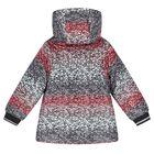 Girls Pink Reversible Hooded Coat, 1, hi-res