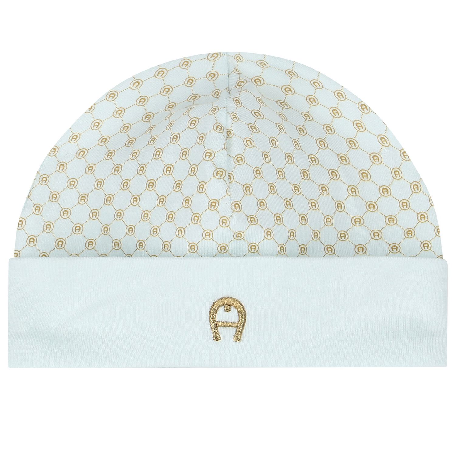 Baby Boys Blue & Gold Logo Hat, 2, hi-res image number null