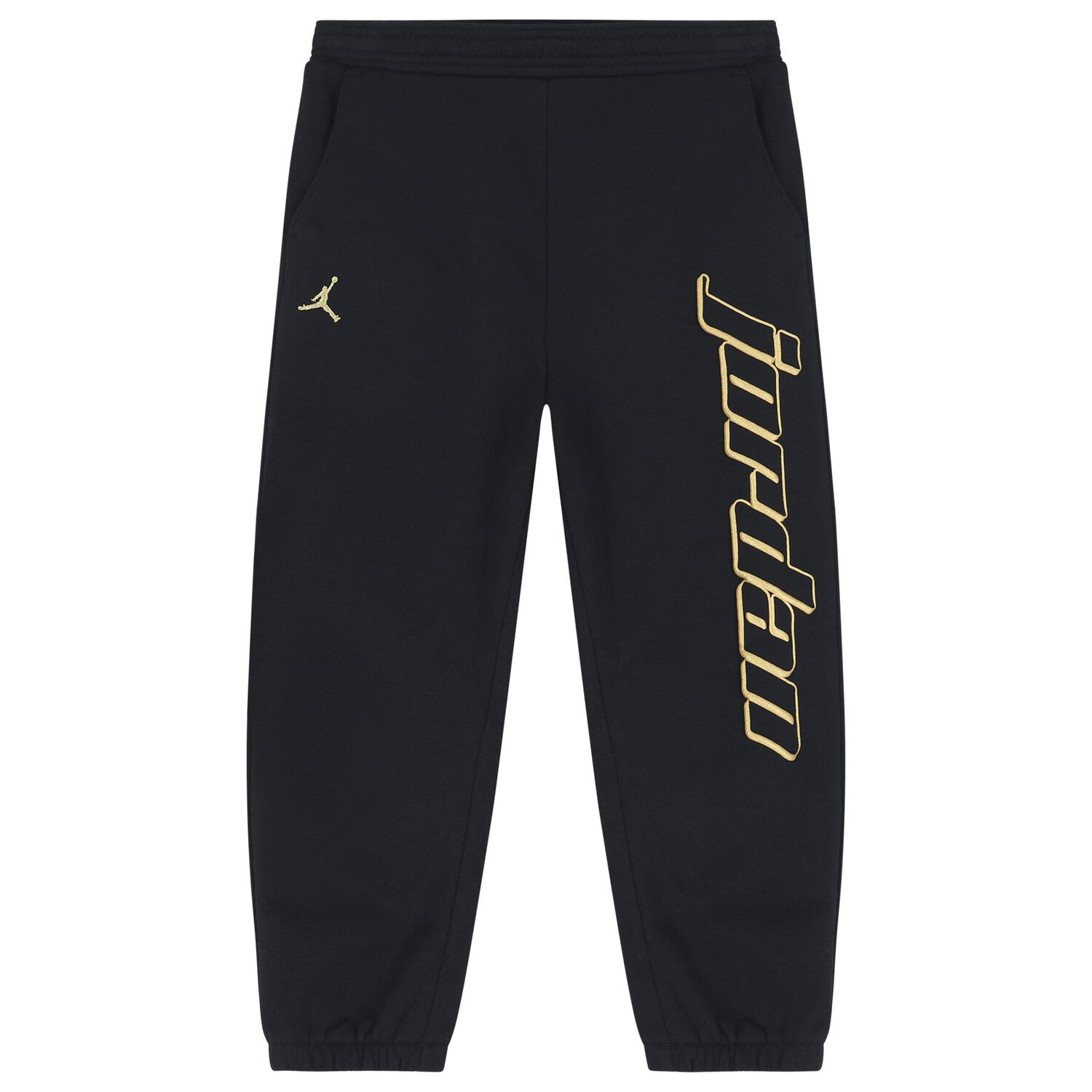 Boys Black Jordan Joggers, 1, hi-res