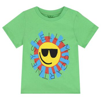 Younger Boys Green Sun T-Shirt