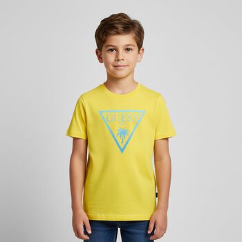 Boys Yellow Logo T-Shirt