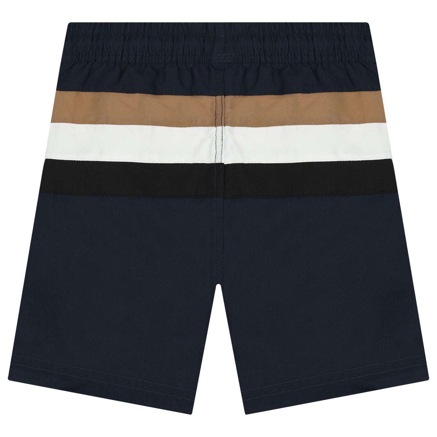 Boys Navy Blue Logo Swim Shorts, 1, hi-res