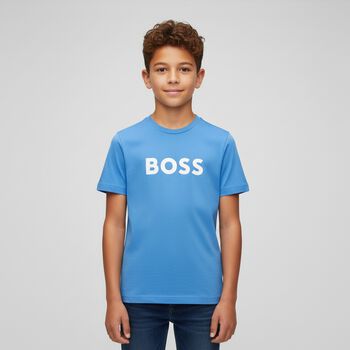 Boys Blue Logo T-Shirt, 4 Boys Blue Logo T-Shirt